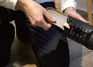 インソールのトリミング